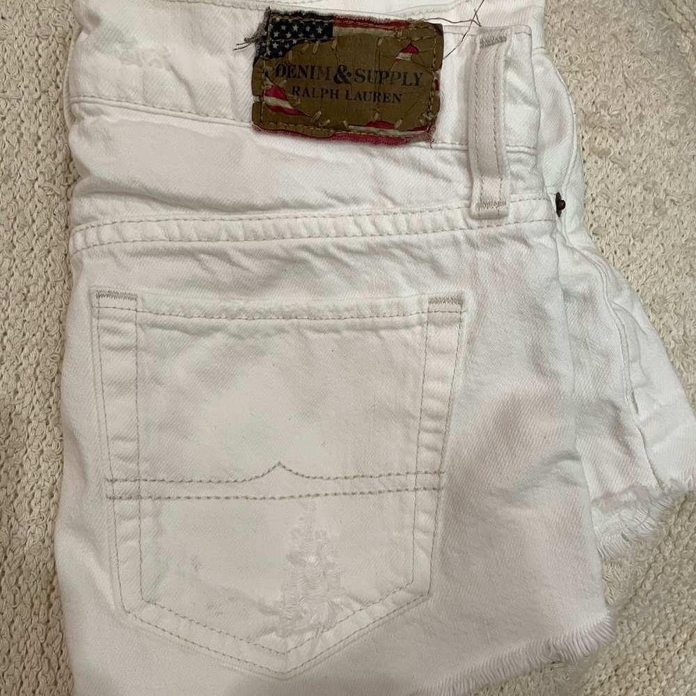 White Ralph Lauren jean shorts